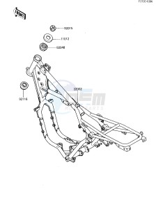 KXT 250 B [TECATE] (B1) [TECATE] drawing FRAME