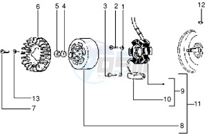 Typhoon 50 XR drawing Flywheel magneto