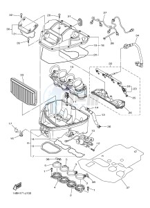 YZF-R1 998 R1 (1KBJ 1KBK) drawing INTAKE