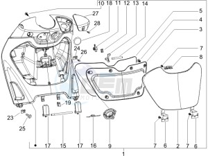 Beverly 250 (USA) USA drawing Front glove box