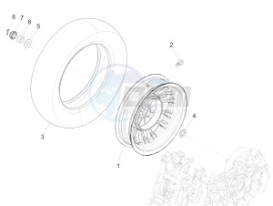 SPRINT 150 4T 3V IE NOABS E3 (APAC) drawing Rear wheel