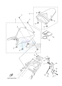 YZF-R25 249 (1WD3) drawing SEAT