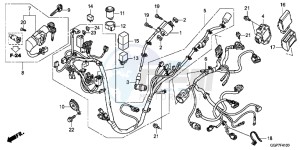 NSC50WHC drawing WIRE HARNESS (NSC50/MPD/WH)