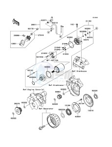 KLX250 KLX250S9F GB XX (EU ME A(FRICA) drawing Starter Motor