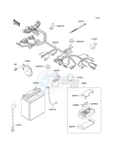 EN 500 C [VULCAN 500 LTD] (C10) C10 drawing CHASSIS ELECTRICAL EQUIPMENT