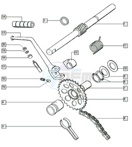 WIZZ-RD_25-45kmh_X-K1 50 X-K1 drawing Starter mechanism