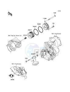 KX450F KX450FDF EU drawing Oil Filter