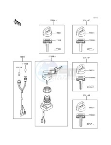 KLF 300 C [BAYOU 300 4X4] (C1-C4) [BAYOU 300 4X4] drawing IGNITION SWITCH