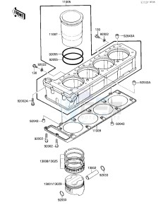 ZX 1000 B [NINJA ZX-10] (B1-B2) [NINJA ZX-10] drawing CYLINDER_PISTON-- S- -