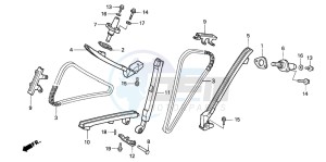 VF750C drawing CAM CHAIN/TENSIONER