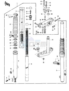 KDX 450 A [KDX450] (A1) [KDX450] drawing FRONT FORK