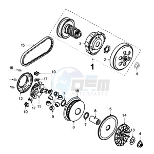 ELY 125DN EU drawing CLUTCH