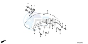 VTR2509 F / CMF LL drawing FRONT FENDER