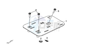 MAXSYM 600 I ABS EXECUTIVE EURO4 L7 drawing LUGGAGE RACK