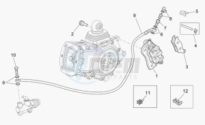 Griso V 850 IE IE drawing Rear brake caliper