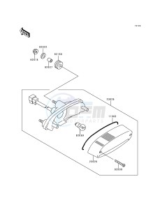 EN 500 C [VULCAN 500 LTD] (C1-C5) [VULCAN 500 LTD] drawing TAILLIGHT-- S- -