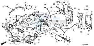 TRX500FAD TRX500FA Europe Direct - (ED) drawing FRONT FENDER