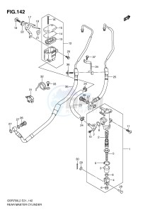 GSR750 (E21) drawing REAR MASTER CYLINDER (GSR750AL2 E24)