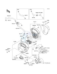 VN 2000 H [VULCAN 2000 CLASSIC] (8F-9F) H8F drawing AIR CLEANER