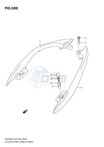 AN400 (E3-E28) Burgman drawing PILLION RIDER HANDLE (SIDE)(MODEL K5 K6)