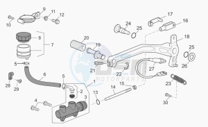 Breva V 850 IE IE drawing Rear master cylinder