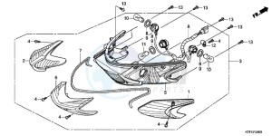 SH125C drawing REAR COMBINATION LIGHT