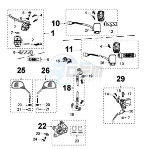 VIVA SL3 drawing BRAKE SYSTEM - BRAKE LEVER CHROOM