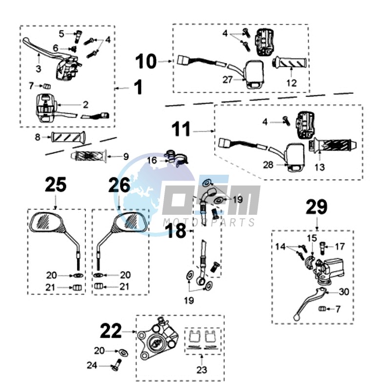 BRAKE SYSTEM - BRAKE LEVER CHROOM