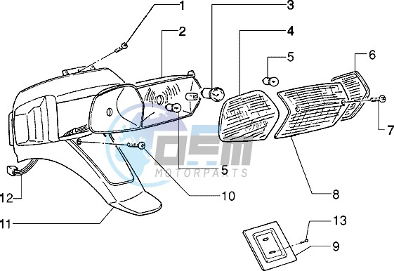 Rear tail lamp