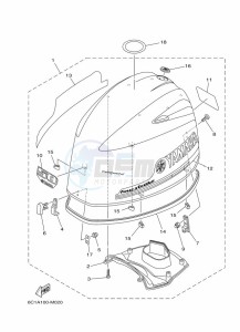 F50HETL drawing TOP-COWLING