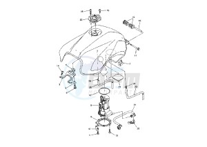 FZ6 600 drawing FUEL TANK