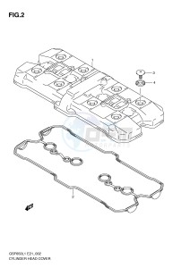 GSF650 (E21) Bandit drawing CYLINDER HEAD COVER