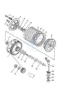 TZR RR 125 drawing CLUTCH