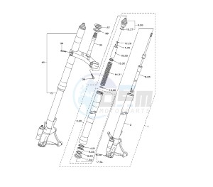 YZF R6 50TH 600 drawing FRONT FORK