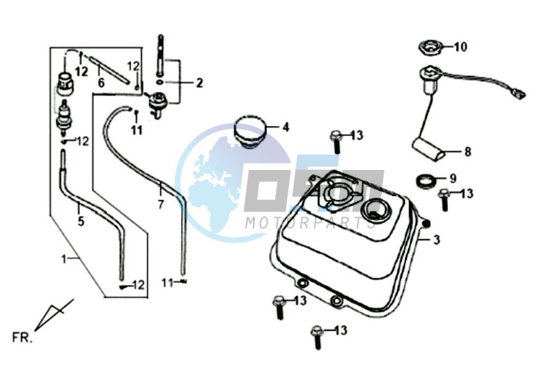 FUEL TANK - FUEL CUT