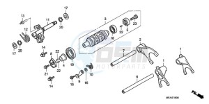 CBF1000A9 Europe Direct - (ED) drawing GEARSHIFT DRUM