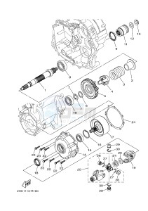 YXZ1000ES YXZ10YMSH YXZ1000R EPS SPECIAL EDITION (2HCF) drawing MIDDLE DRIVE GEAR