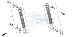 ANF125 drawing REAR CUSHION