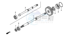 TRX500FE drawing FINAL SHAFT