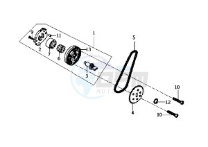 HD EU2 - 200 cc drawing OIL PUMP