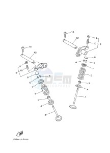 YS125-5C YS125 (BT41) drawing VALVE