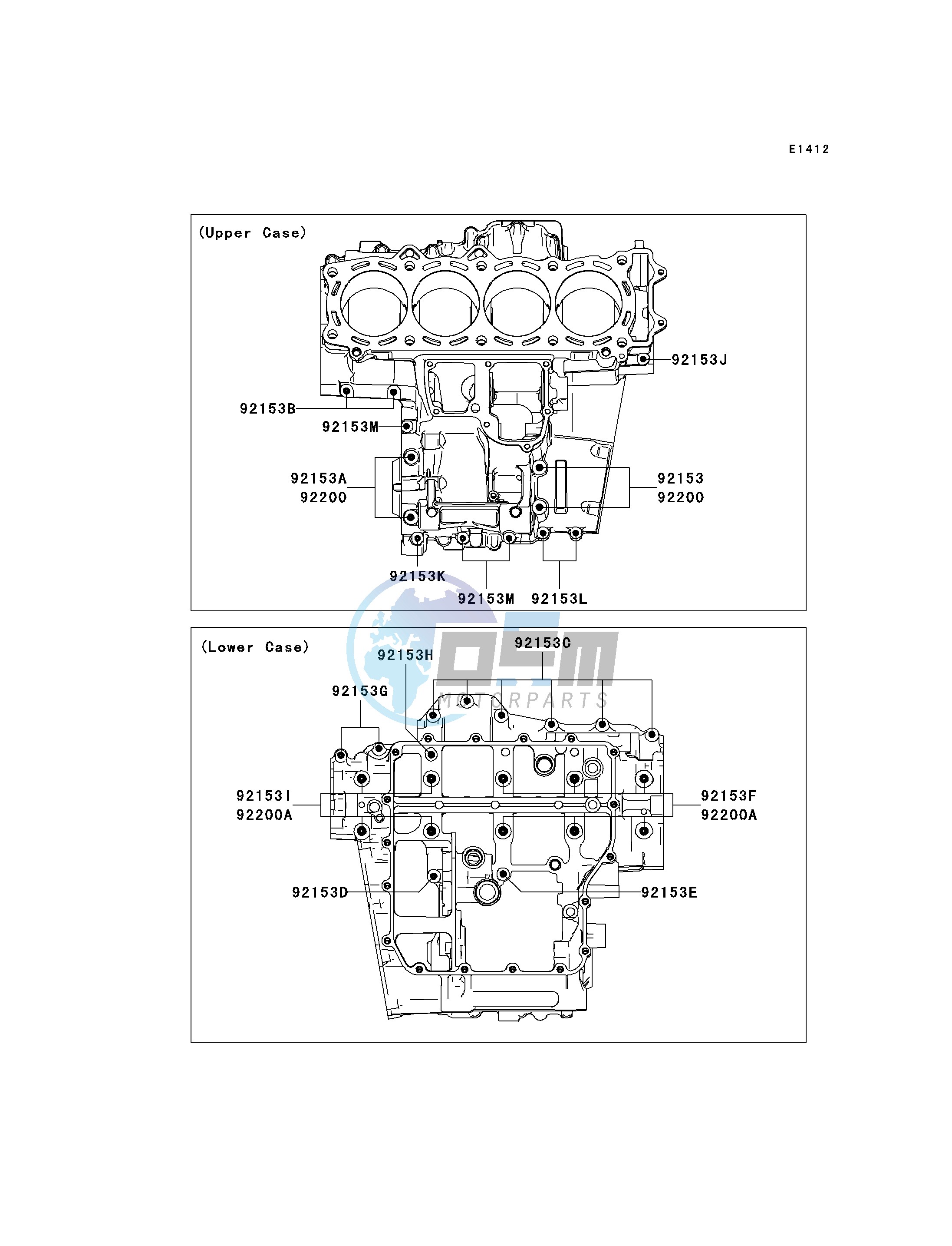 CRANKCASE BOLT PATTERN