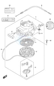 DF 4A drawing Recoil Starter