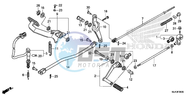 PEDAL (VT750C/C2S/CA/CS)