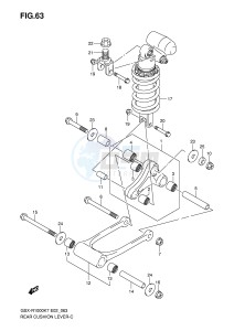 GSX-R1000 (E2) drawing REAR CUSHION LEVER