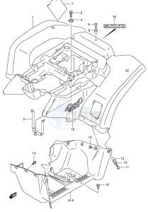 LT-F500F (P24) drawing REAR FENDER (MODEL K4)