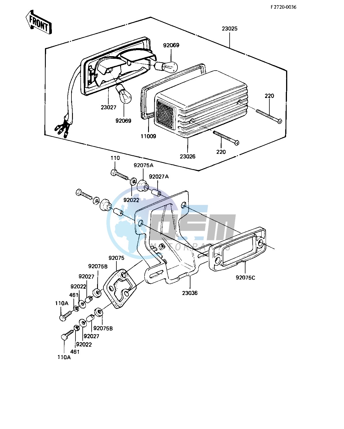 TAILLIGHT -- 82-83 C3_C4- -