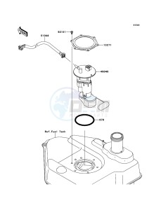 KVF750_4X4_EPS KVF750GCS EU GB drawing Fuel Pump