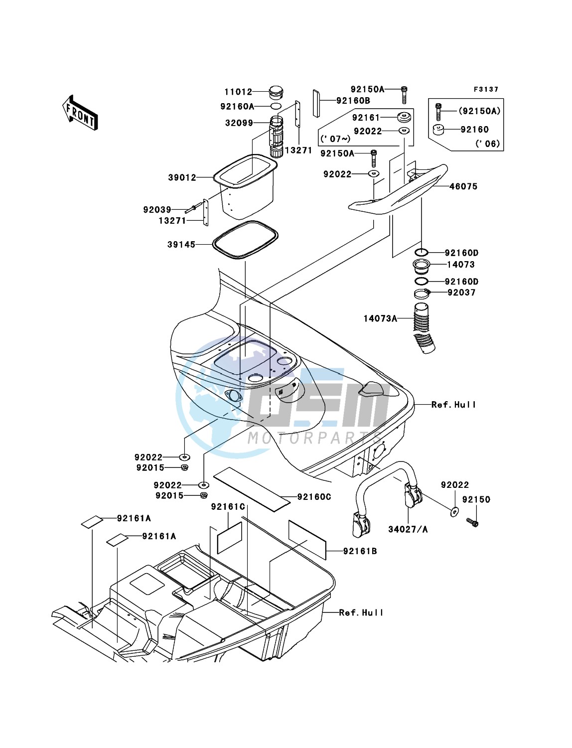 Hull Rear Fittings