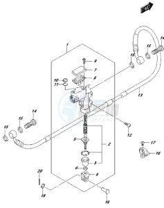 RM-Z250 drawing REAR MASTER CYLINDER